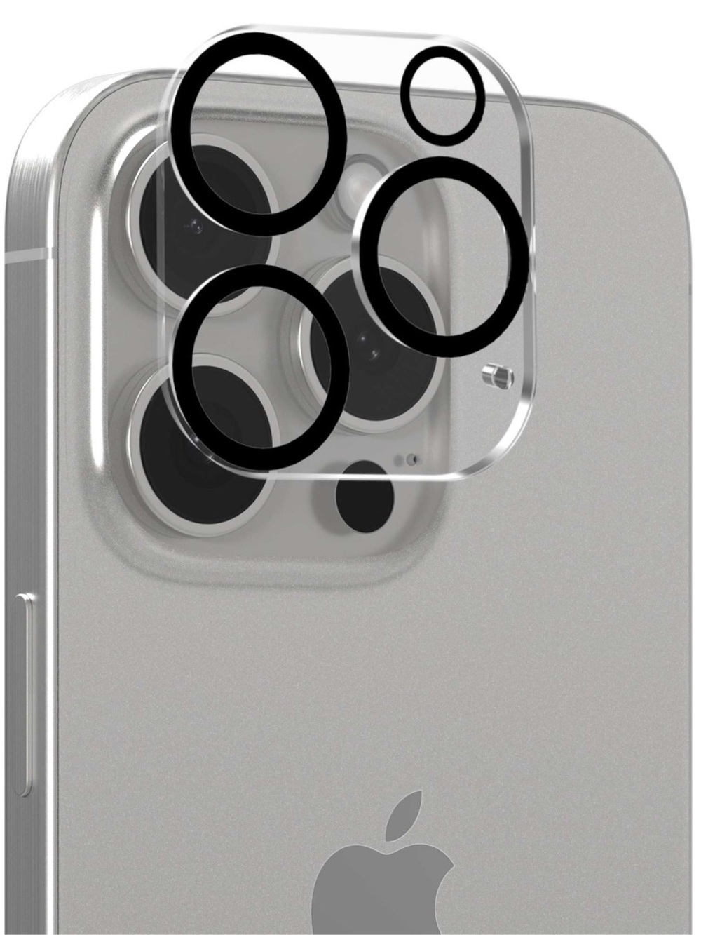 Clear Camera Lens Protector with Black Ring Accents iphone brand new pack of 6